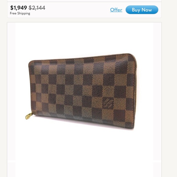 ✅ AUTHENTIC LONG DAMIER ZIP WALLET  LOUIS VUITTON - Picture 11 of 12